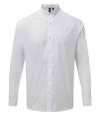 PR258 Premier Long Sleeve Grandad Shirt White colour image